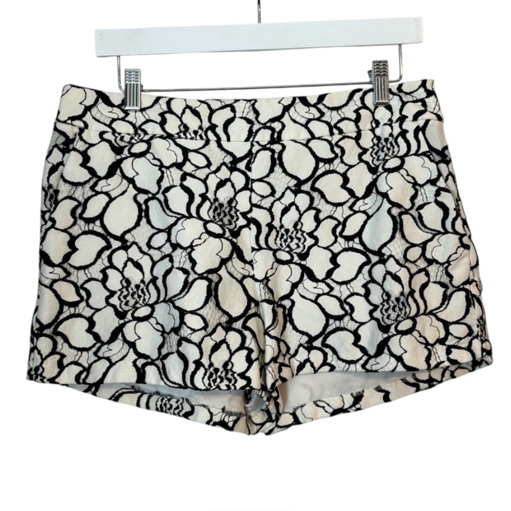 Express Lace Floral Shorts Y2K Going Out Dress Shorts